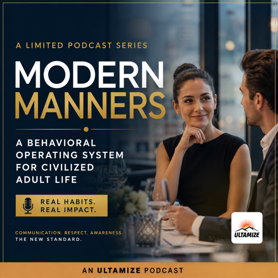 Modern Manners: A Behavioral Operating System for Civilized Adult Life cover art - Ultamize Personal Development Podcast Network
