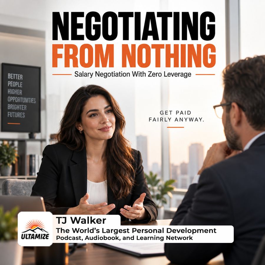 Negotiating From Nothing: Salary Negotiation With Zero Leverage | Ultamize cover art - Ultamize Personal Development Podcast Network