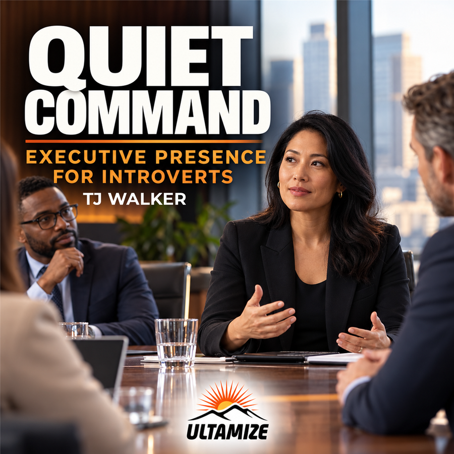 Quiet Command: Executive Presence for Introverts cover art - Ultamize Personal Development Podcast Network